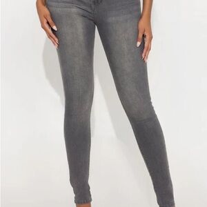 Fashion Nova Charcoal Skinny Jeans